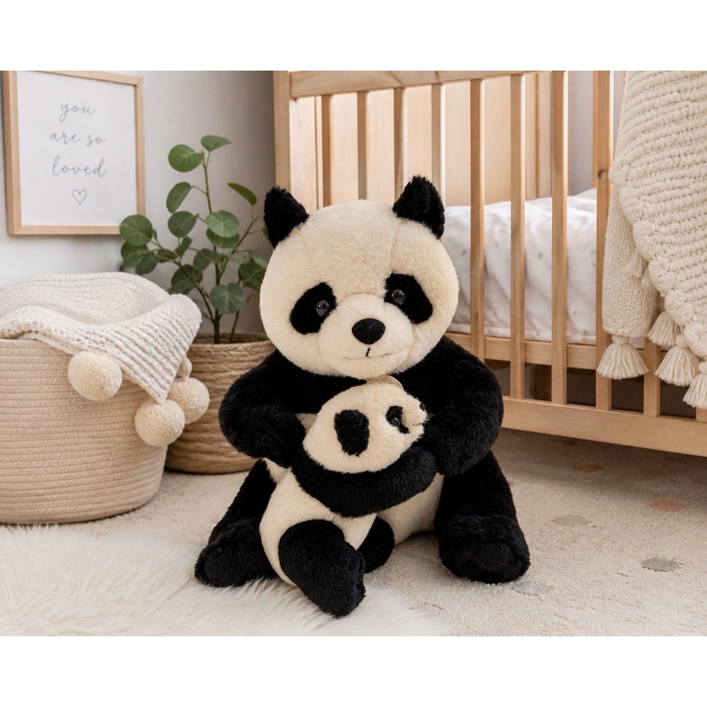 Wild Republic National Zoo Panda Plush Mom Baby Bear Large Washington DC
